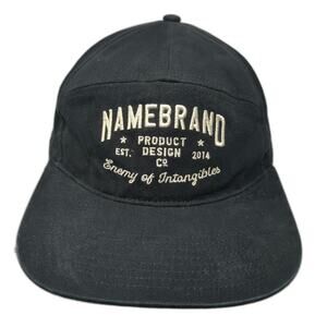 Namebrand Baseball Cap Black One Size Strapback Enemy of Intangibles Graphic Hat